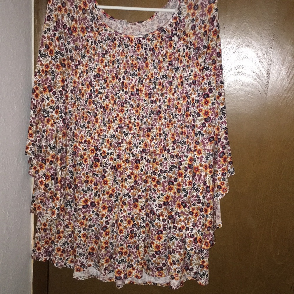 Vintage floral bell shirt